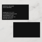 Individualisieren Sie minimalistisch elegantes Sch Visitenkarte (Vorne/Hinten)