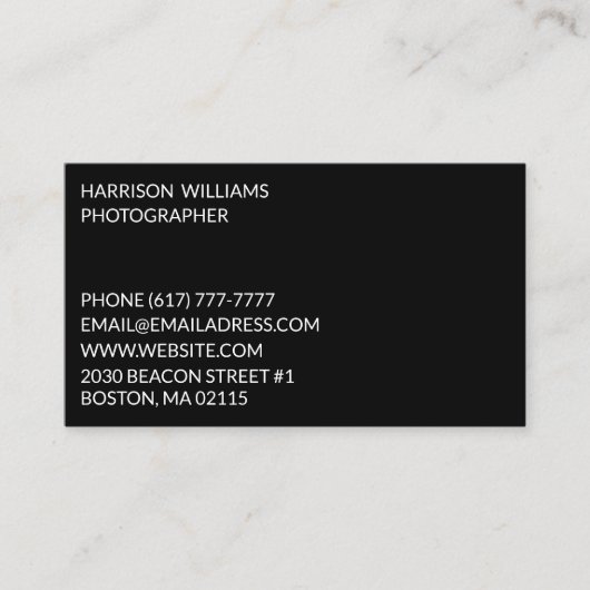 Individualisieren Sie minimalistisch elegantes Sch Visitenkarte (Vorderseite)