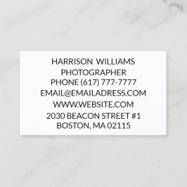 Individualisieren Sie minimalistische Eleganz Visitenkarte