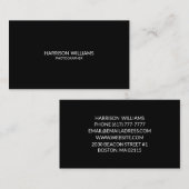 Individualisieren Sie minimalistische Eleganz Visitenkarte (Vorne/Hinten)