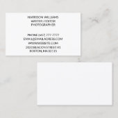 Individualisieren Sie minimalistische Eleganz Visitenkarte (Vorne/Hinten)