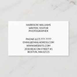 Individualisieren Sie minimalistische Eleganz Visitenkarte