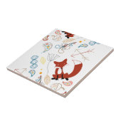 Individualisieren Sie moderne Fox Woodland Muster Fliese (Seite)