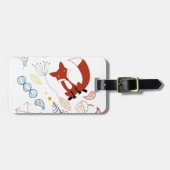 Individualisieren Sie moderne Fox Woodland Muster Gepäckanhänger (Vorderseite horizontal)