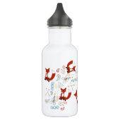 Individualisieren Sie moderne Fox Woodland Muster Trinkflasche (Links)