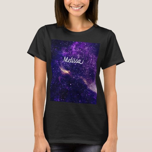 Individualisieren Ultra-violet lila abstrakte Gala T-Shirt (Vorderseite)