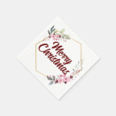 Individualisiert Ihre fröhliche Weihnachts Classic Serviette (Ecke)