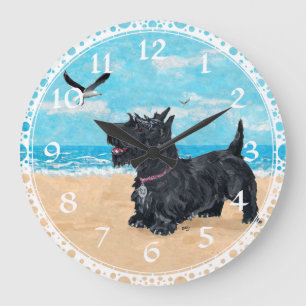 INDIVIDUALISIERT Scottie Beach Große Wanduhr