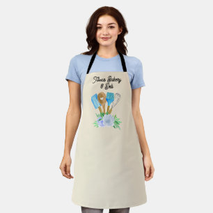 Individualisierte Bäckerei-Wasserfarbe-Blumen-Küch Schürze