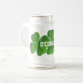 Individualisierte Irish St Patrick's Day Bierglas (Vorderseite Links)