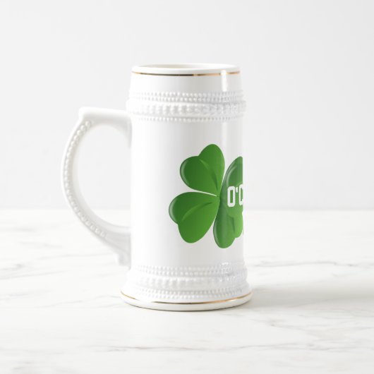 Individualisierte Irish St Patrick's Day Bierglas (Links)