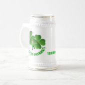 Individualisierte Irish St Patrick's Day Bierglas (Vorderseite Links)