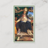 Individualisierte St. Nikolaus-Gebetskarte Telefonnummerkarte (Vorderseite)