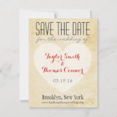 Individualisierte Weltkarte Save the Date (Rückseite)