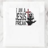 Individualität - Ich bin ein Jesus Freak Rechteckiger Aufkleber (Tasche)