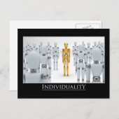 Individualität Postkarte (Vorne/Hinten)