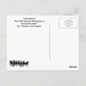"Individualität" - Wild Spanische Mustangs Postkarte (Rückseite)
