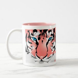 INDIVIDUALTASSE - PFIRSICH-TIGER ZWEIFARBIGE TASSE