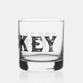 Individuell altmodisches Design Whisky Glas Gesche (Rückseite)