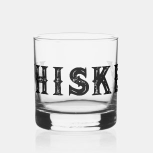 Individuell altmodisches Design Whisky Glas Gesche