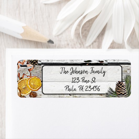 Individuell angepasste Weihnachtsadressen-Labels (Insitu)