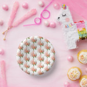 Individuell angesagte moderne Elegante Rose Design Pappteller (Party)