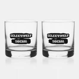 Individuell anpassbar selektiv sozial whiskyglas