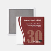 Individuell anpassbare 30-Jahres-Wiedersehen Magnet (Vorderseite/Rückseite)