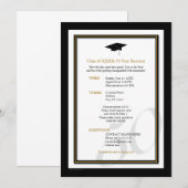 Individuell anpassbare 50-Jahres-Wiedersehen Einladung (Vorne/Hinten)