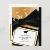 Individuell anpassbare 55-Jahres-Wiedersehen Save Ankündigungspostkarte (Vorne/Hinten)