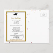 Individuell anpassbare 55-Jahres-Wiedersehen Save Ankündigungspostkarte (Rückseite)