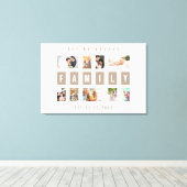 Individuell anpassbare 9-Foto-Familie Moderne Coll Leinwanddruck (Insitu (Holzboden))