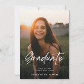 individuell anpassbare Abschluss-Announcement-Foto Ankündigung (Vorderseite)