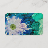 Individuell anpassbare abstrakte Daisy-Visitenkart Visitenkarte (Rückseite)