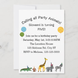 Individuell anpassbare Anrufe aller Party zum Gebu Einladung