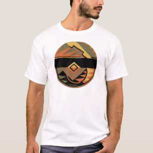 Individuell anpassbare Art Deco Geometric Circle A T-Shirt