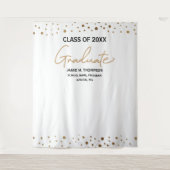 Individuell anpassbare Backdrop Graduierungsparty Wandteppich (Vorderseite)