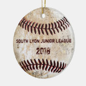 Individuell anpassbare Baseball Coach-Ornamente, I Keramik Ornament (Links)