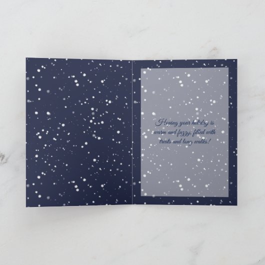 Individuell anpassbare Beginnerkarte Feiertagskarte (Innenseite)