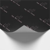 Individuell anpassbare Begleiter/Hund-Thematik Geschenkpapier (Ecke)