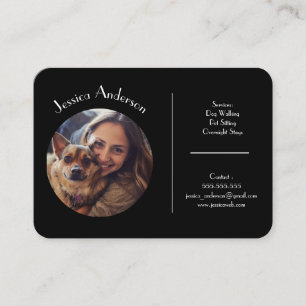 Individuell anpassbare Black Business Card für Hei Visitenkarte