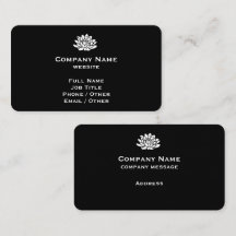 Individuell anpassbare Black Business Card