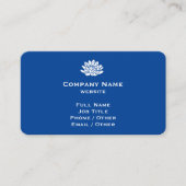 Individuell anpassbare Blue Business Card Visitenkarte (Vorderseite)