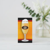 Individuell anpassbare Brauereikarte Visitenkarte (Stehend Vorderseite)