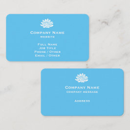 Individuell anpassbare Bright Blue Business Card Visitenkarte