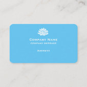 Individuell anpassbare Bright Blue Business Card Visitenkarte (Rückseite)
