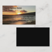 Individuell anpassbare Business Cards für Reisebür Visitenkarte (Vorne/Hinten)