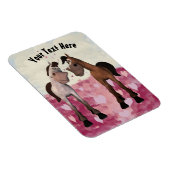 Individuell anpassbare Cartoon Pferde Magnet (Rechte Seite)