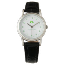 Individuell anpassbare Cat Lady Watch in Green
