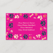 Individuell anpassbare Cattery Business Card mit F Visitenkarte (Rückseite)